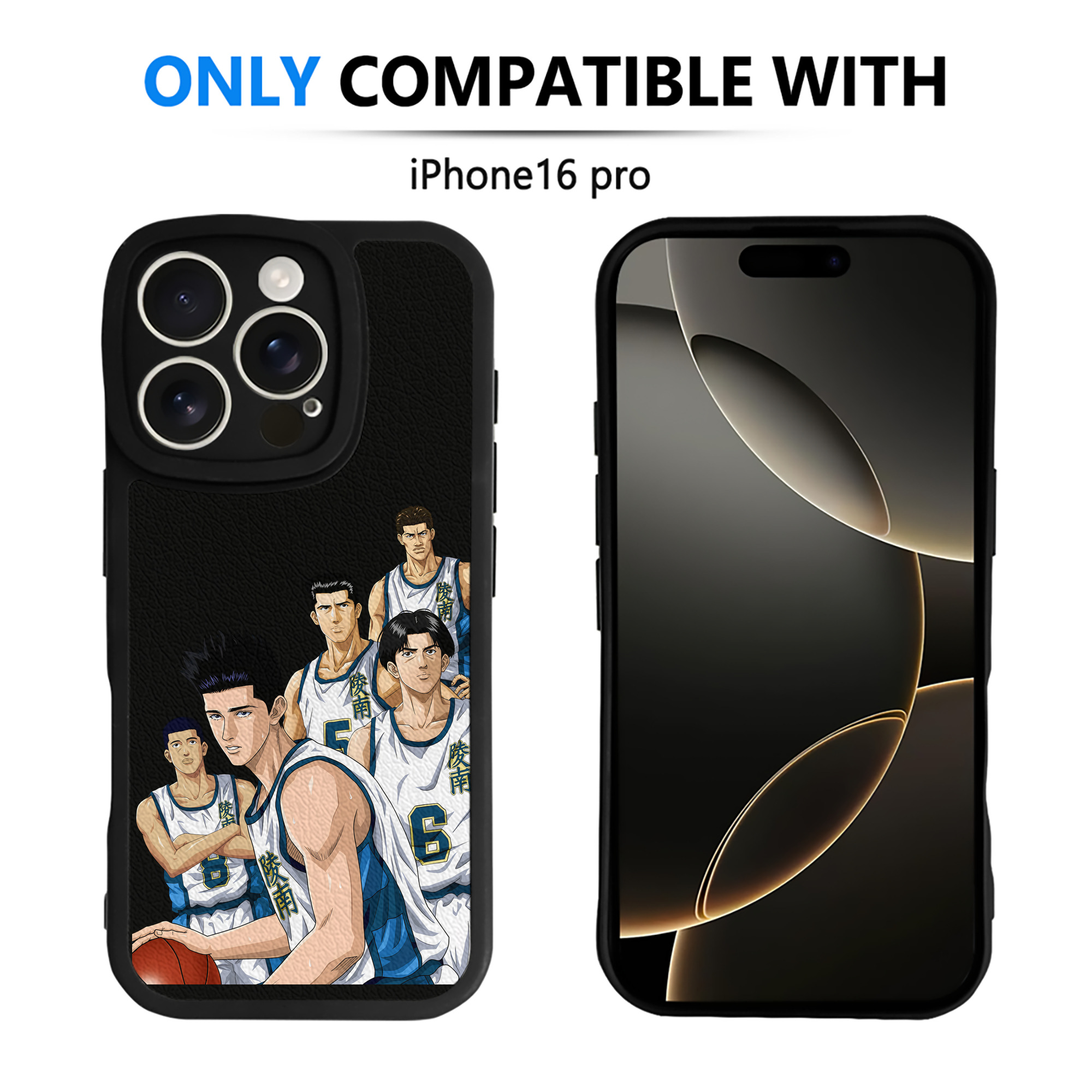 （画像用） SLAM DUNK／スラムダンク 【iPhone 16シリーズ対応】シリコンスマホケース（レザー調） 材質：シリコン